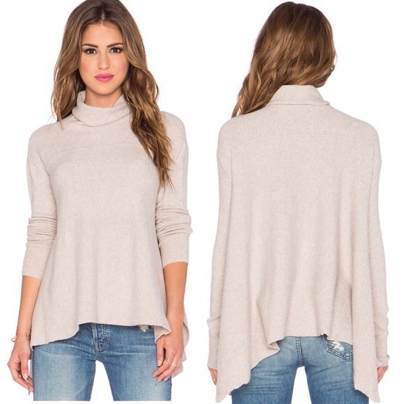 Free People Sweaters - Free People Drape Wool Blend Sweater in Oatmeal XS